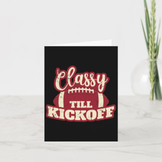 Footll Girl Gift Cly bis Kickoff Fall Footll Fan Karte