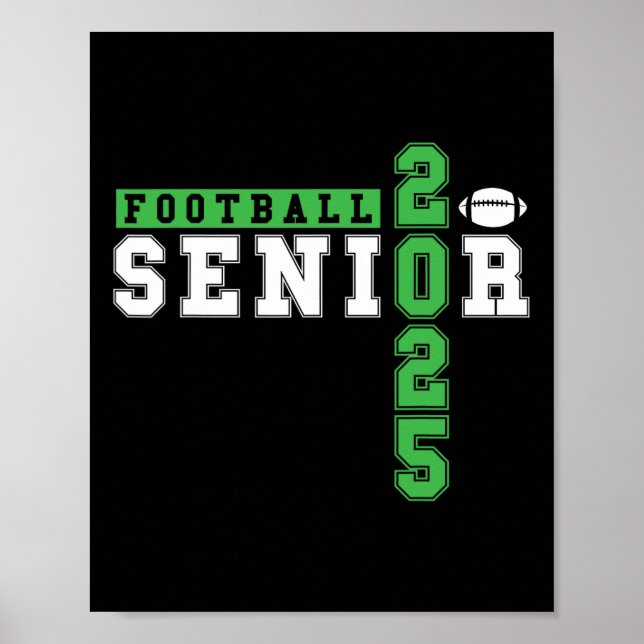 Footll Senior Night Footll Senior 2025 Abschluss Poster (Vorne)