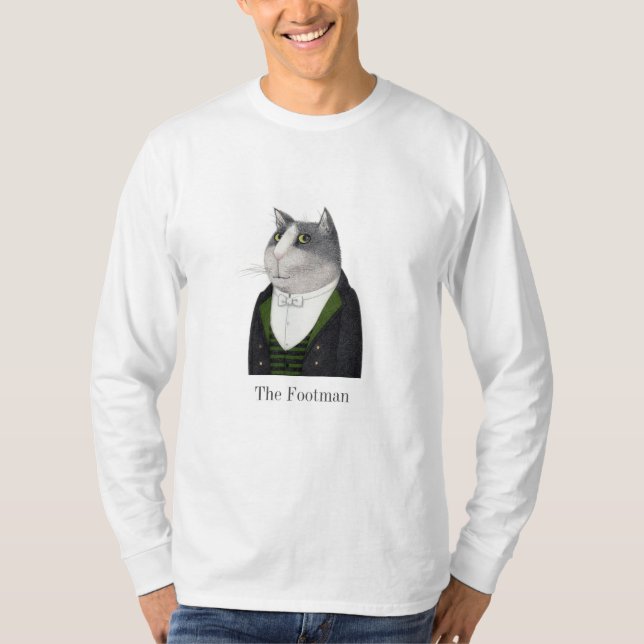 FOOTMAN CAT Men's Basic Long Sleeve Shirt (Vorderseite)