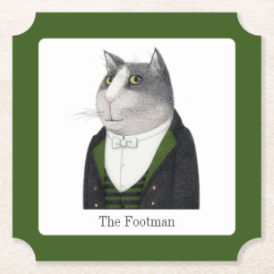 FOOTMAN CAT Ticket Paper Untersetzer + Text