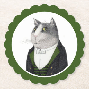 FOOTMAN CAT-Untersetzer mit Skalierung für Rundpap Untersetzer