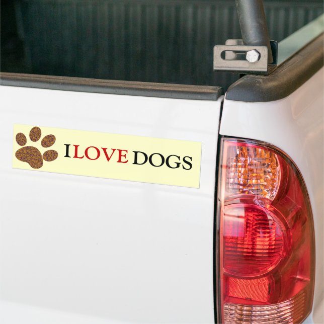 Footprint Dog Autoaufkleber (Auf Lkw)