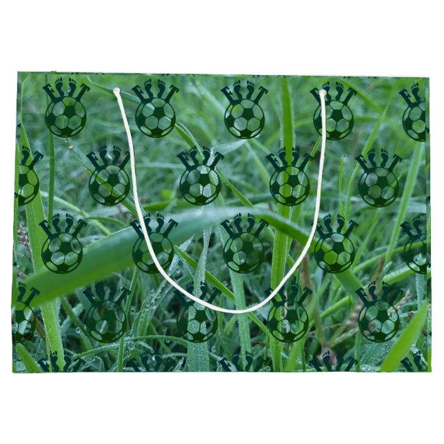 Footprint of Victory Große Geschenktüte (Rückseite)