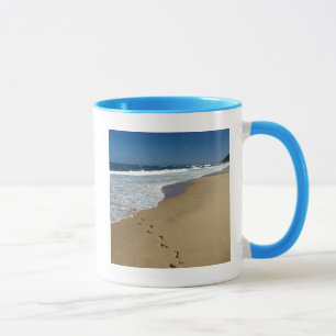 Footprints on Beach, Mabibi, Thongaland Tasse