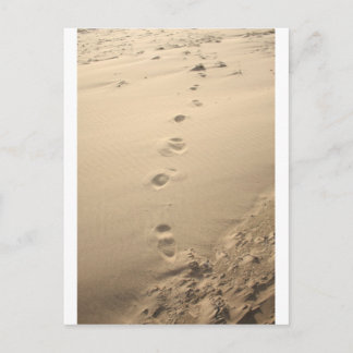 Footprints Postkarte