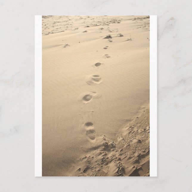 Footprints Postkarte (Vorderseite)