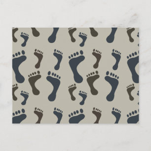 Footprints Postkarte