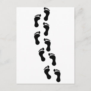 Footprints Postkarte