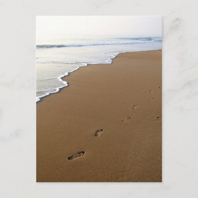 Footprints Postkarte (Vorderseite)
