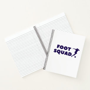 Footsqua Spiral Notebook Style: 8.5" x 11" Spiral Notizbuch