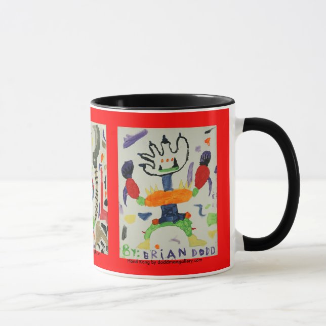 Footzilla, Hand Kong und Herr Sniffer Tasse (Rechts)