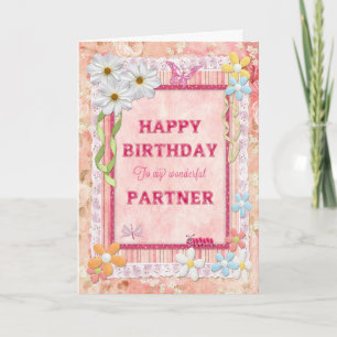 For a Partner, craft birthday card Karte