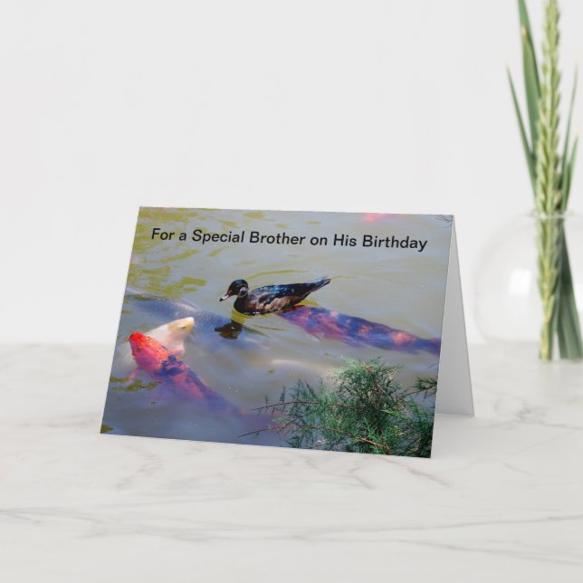 For a special brother on his birthday karte (Vorderseite)