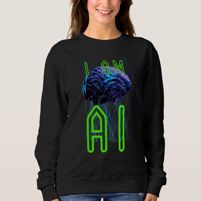 For all artificial intelligence advocates AI Sweatshirt (Vorderseite)
