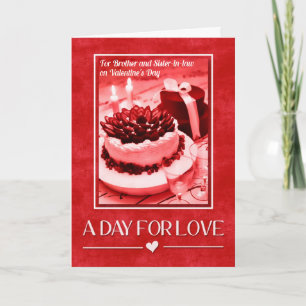 for Brother and Sister-in-Law on Valentine's Day Feiertagskarte