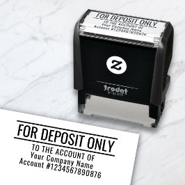 For Deposit Only Custom Basic Business Office Bank Permastempel