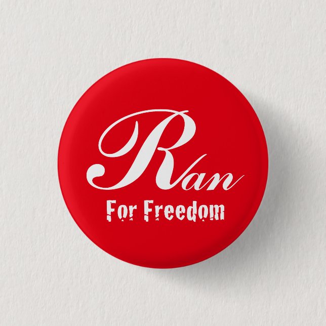 For Freedom Ran Button (Vorderseite)
