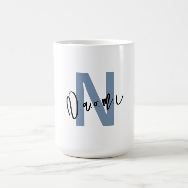 For Girls – Unique Custom N Mug with Name Naomi Kaffeetasse (Mittel)