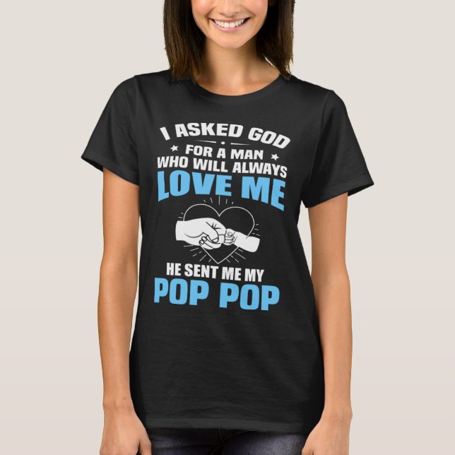 For Granddaughter Grandson From Pop Pop T-Shirt (Vorderseite)