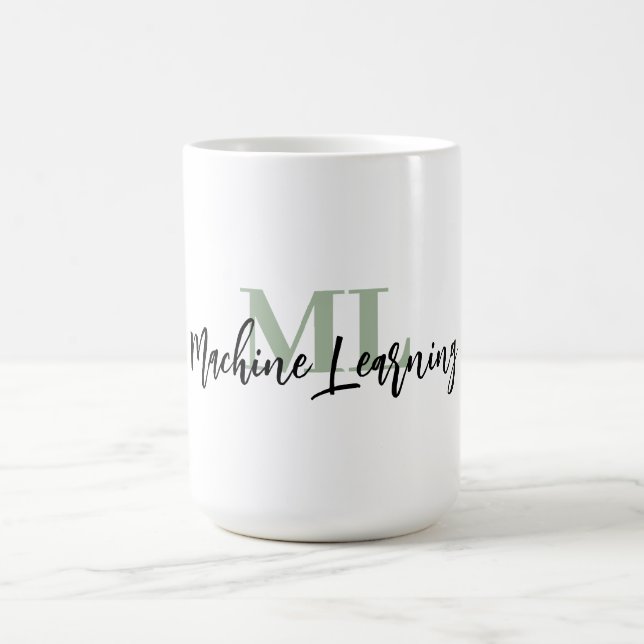For ML Lovers & Tech Enthusiasts – Sage Green ML  Kaffeetasse (Mittel)