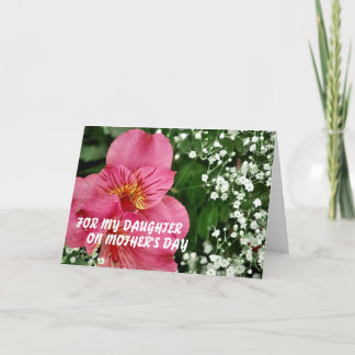 For my daughter on Mother's Day MOT. Karte