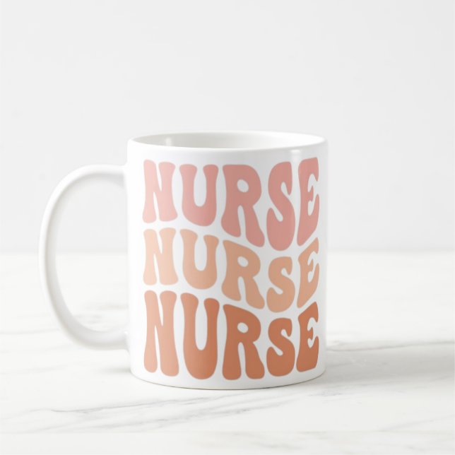for nurse, retro nurse, nurse's day gift.  kaffeetasse (Links)