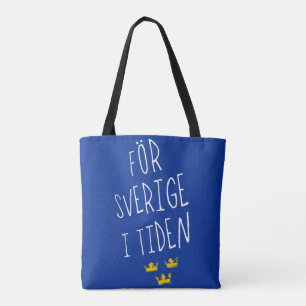 För Sverige i Tiden Grocertasche, schwedisches Mot
