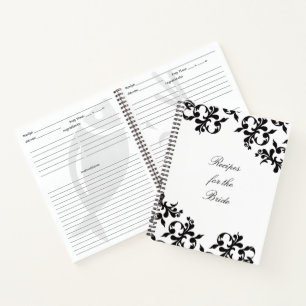 "For the Bride" Rezept Notizbuch