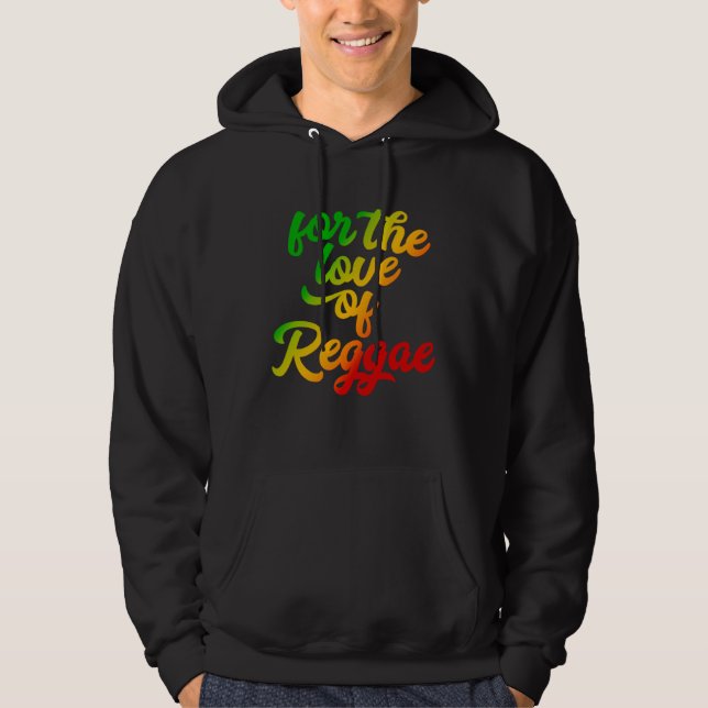 For the Love of Reggae Rasta Colors Hoodie (Vorderseite)