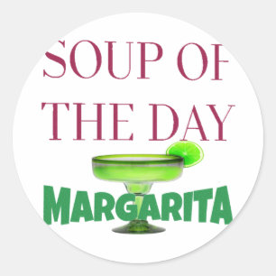 For the margarita runder aufkleber