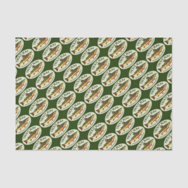 For the Trout Bum Seidenpapier (Vorderseite)