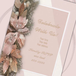 For Unto Us Christmas Invitation Card Einladung