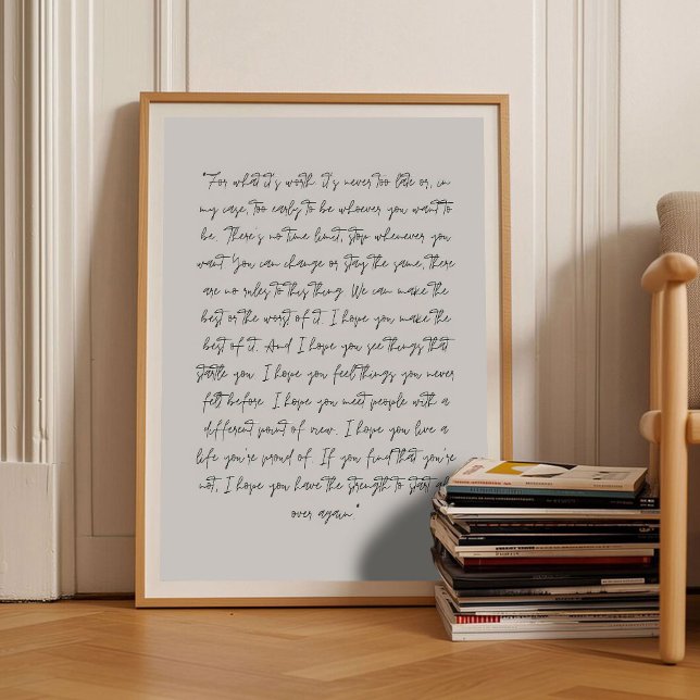 For What It's Worth Print Affirmation Print Fitzge Poster (Von Creator hochgeladen)