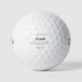 “For You bless the righteous, O Lord" Christian Golfball