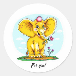 For You – Cute Elephant Sticker