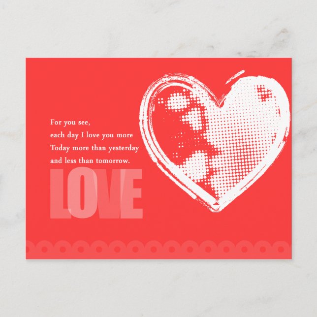 For You See Love Postcard Postkarte (Vorderseite)