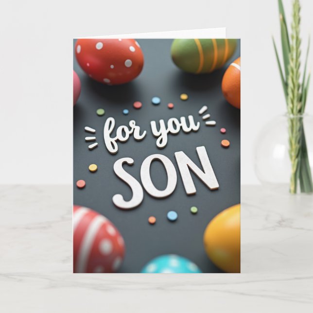 For You Son Celebration Card Karte (Vorderseite)