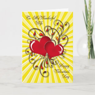 For your wife, a stunning Valentine's card. Feiertagskarte