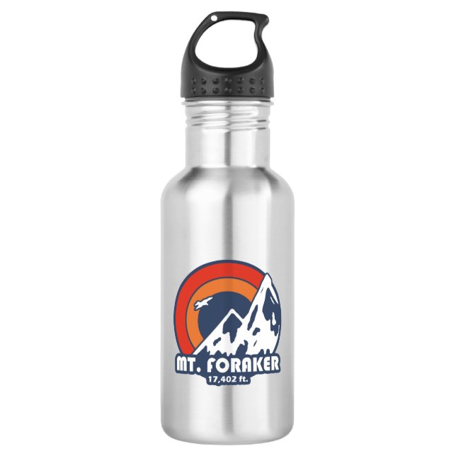 Foraker Alaska Sun Eagle Edelstahlflasche (Vorderseite)