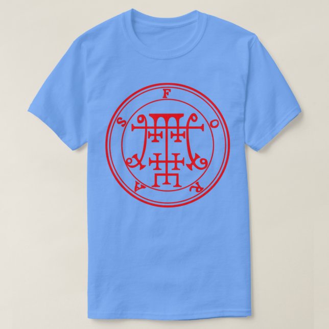 Foras Ars Goetia Sigil Red T-Shirt (Design vorne)