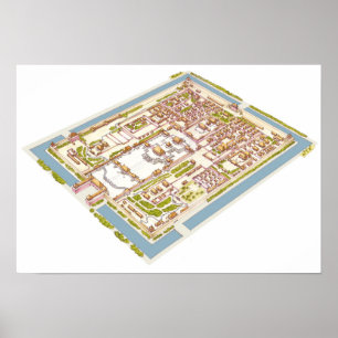 Forbbiden City Peking Poster