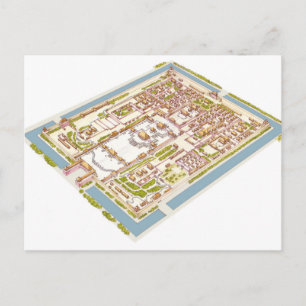 Forbbiden City Peking Postkarte