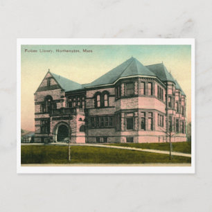 Forbes Bibliothek, Northampton MA Vintage Postkarte