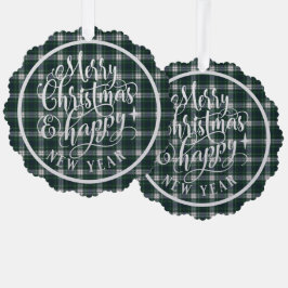 Forbes Dress Scottish Tartan Christmas Ornament Karte