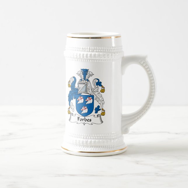 Forbes Familienwappen Bierglas (Rechts)