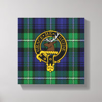 Forbes Scottish Wappen und Tartan Canvas print