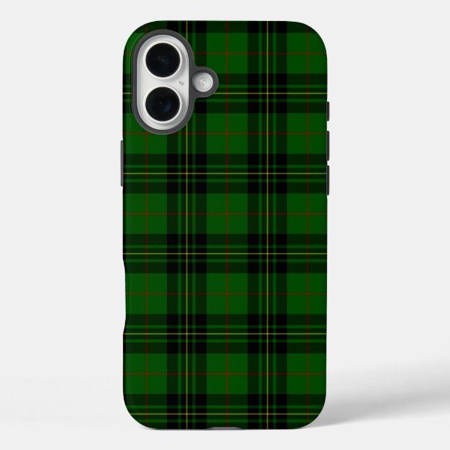 Forbes tartan green black kariert Case-Mate iPhone hülle (Rückseite)