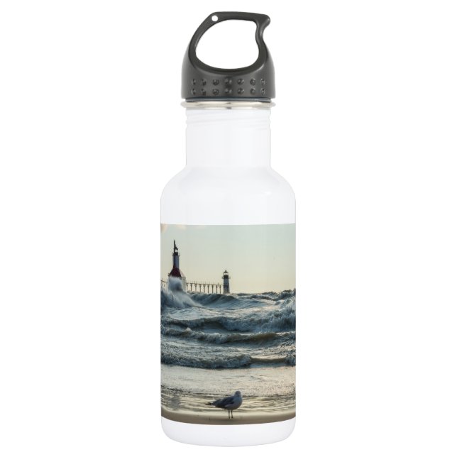 Force Behind Beauty Water Flasche Edelstahlflasche (Vorderseite)