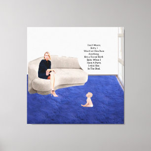 Forced-Birth-Baby-Leinwandbild im Stretchformat Leinwanddruck