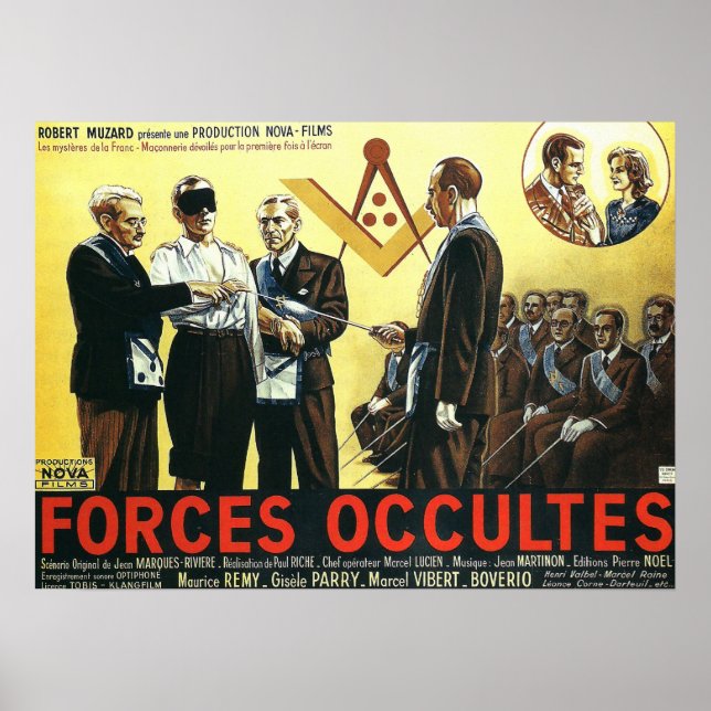 Forces okcultes von Paul Riche 1943 Poster (Vorne)